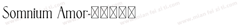 Somnium Amor字体转换